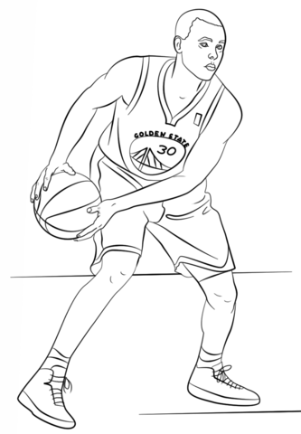 Stephen Curry Coloring Page